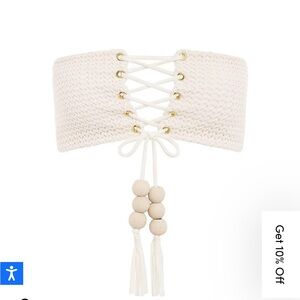 Montce Swim Bone Crochet Corset Bikini Top